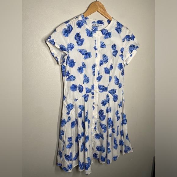 Zara 100% Cotton Summer Seashell Mini Dress 🐚 - Picture 5 of 9